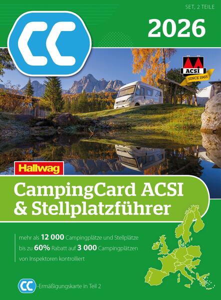 Produktbild: ACSI CampingCard & Stellplatzführer 2026