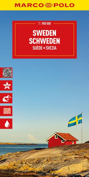 Produktbild: Sweden Marco Polo Map