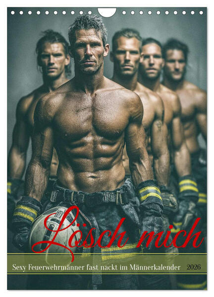 Produktbild: Lösch mich - Sexy Feuerwehrmänner fast nackt im Männerkalender (Wandkalender 2026 DIN A4 hoch), CALVENDO Monatskalender | MB - Fotografie, Calvendo