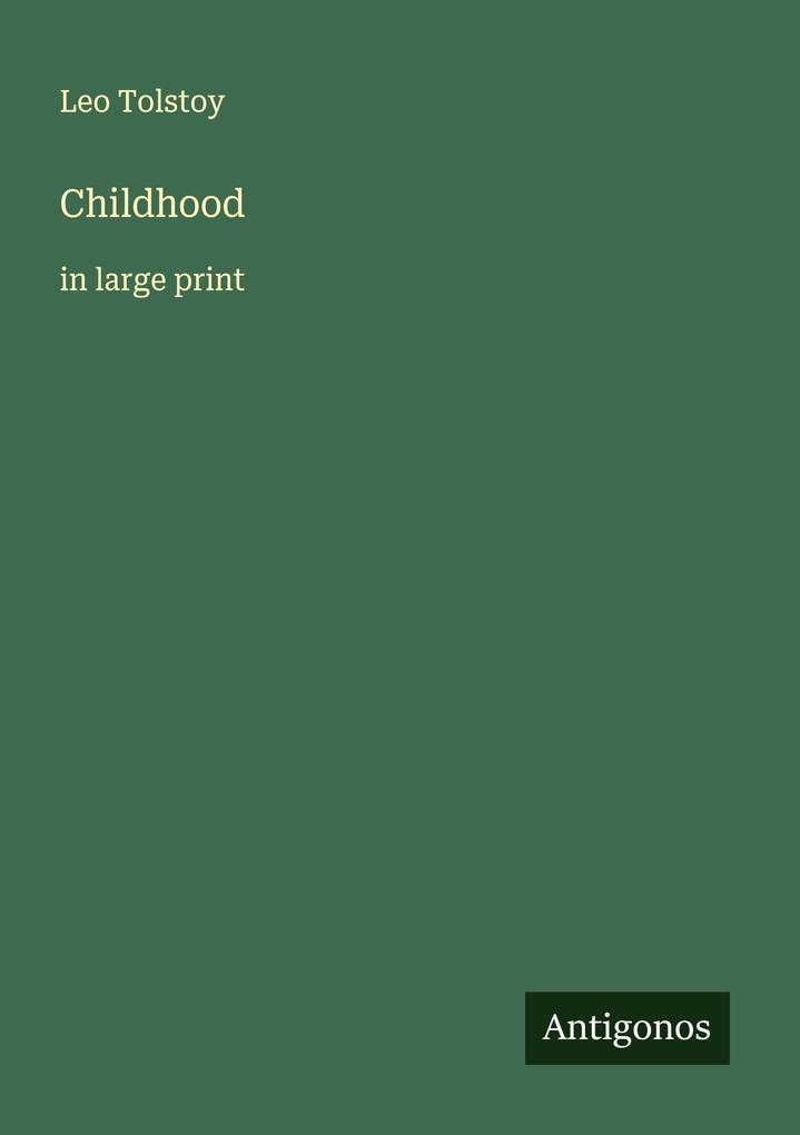 Produktbild: Childhood | Leo Tolstoy