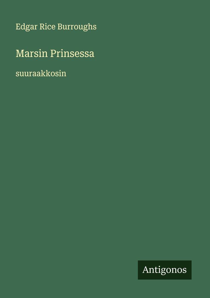 Produktbild: Marsin Prinsessa | Edgar Rice Burroughs