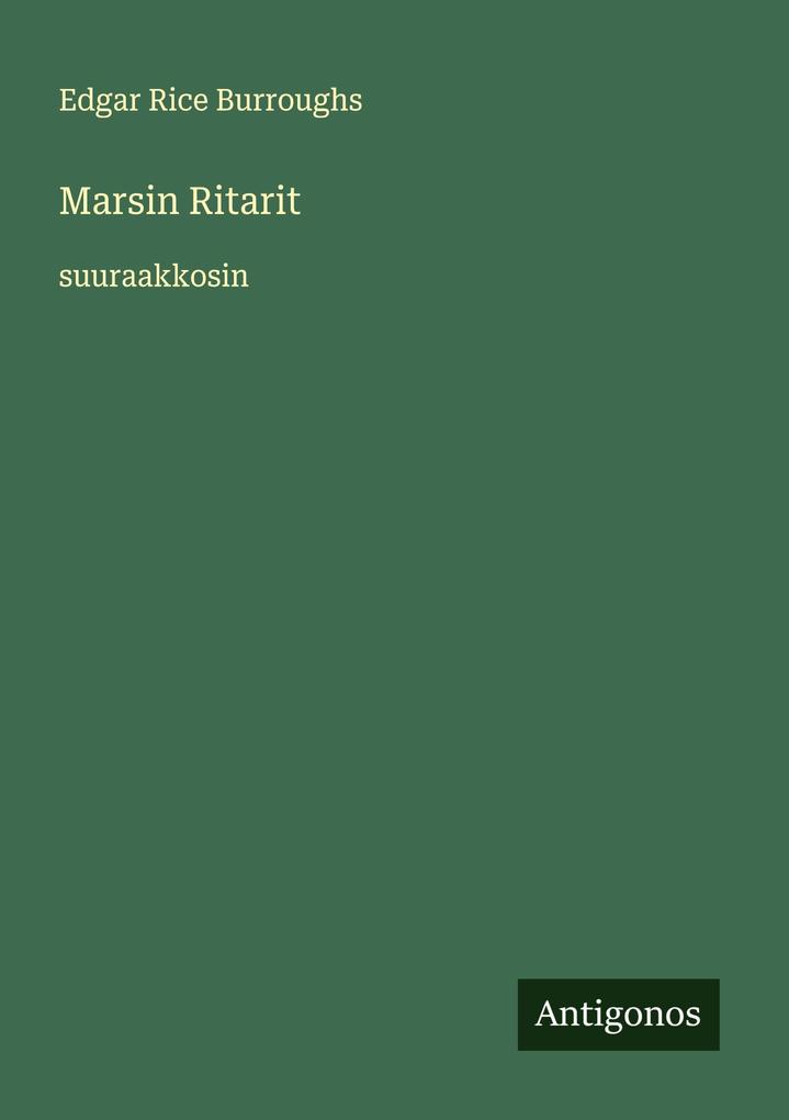 Produktbild: Marsin Ritarit | Edgar Rice Burroughs