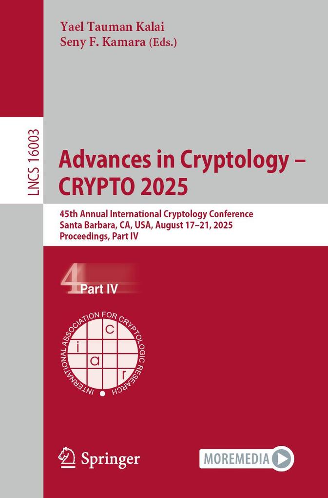 Produktbild: Advances in Cryptology - CRYPTO 2025