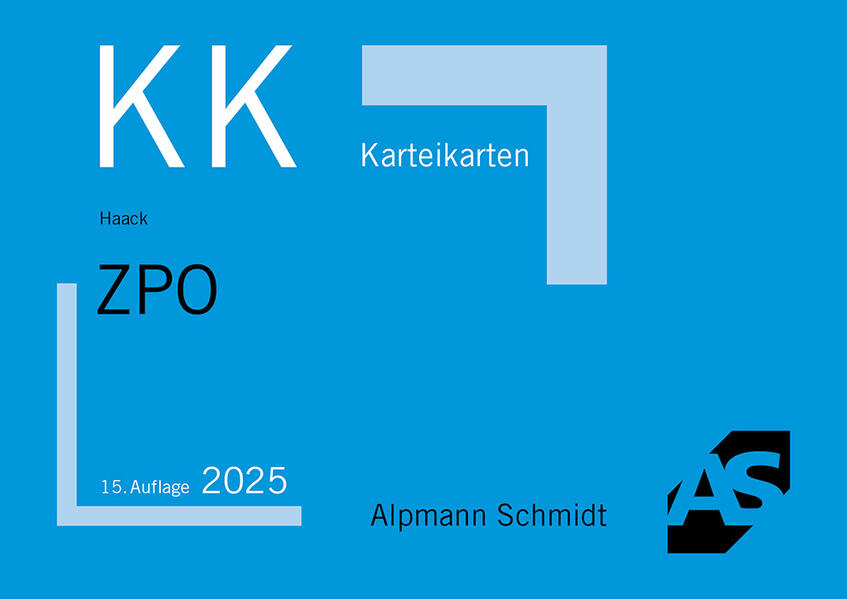 Produktbild: Karteikarten ZPO | Claudia Haack