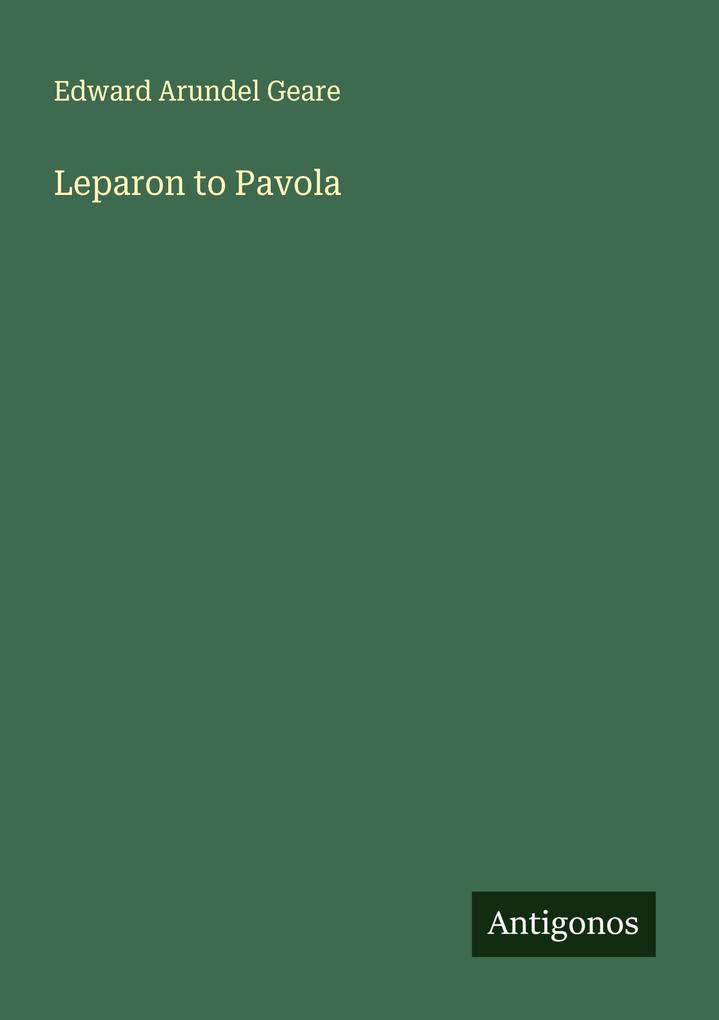 Produktbild: Leparon to Pavola | Edward Arundel Geare