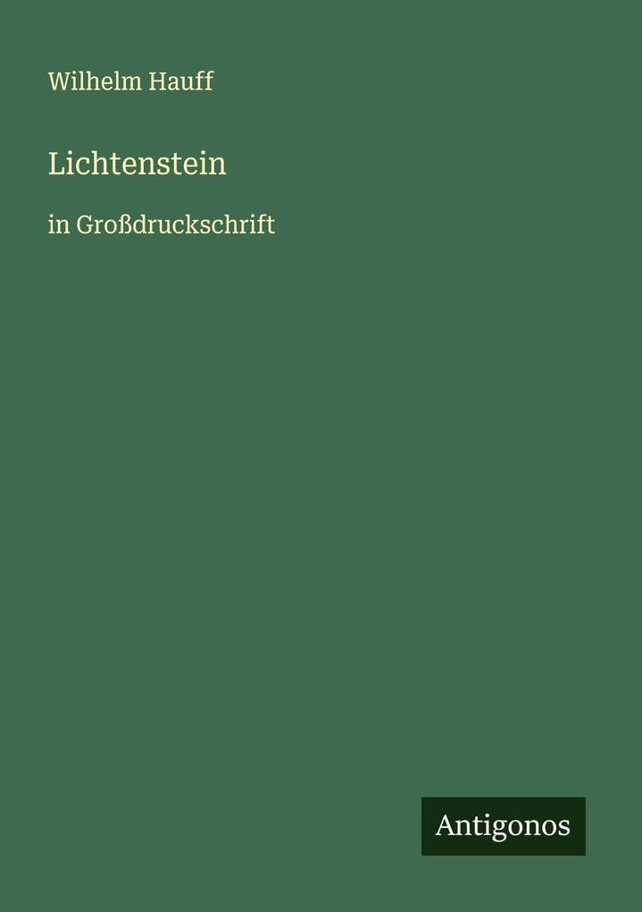 Produktbild: Lichtenstein | Wilhelm Hauff