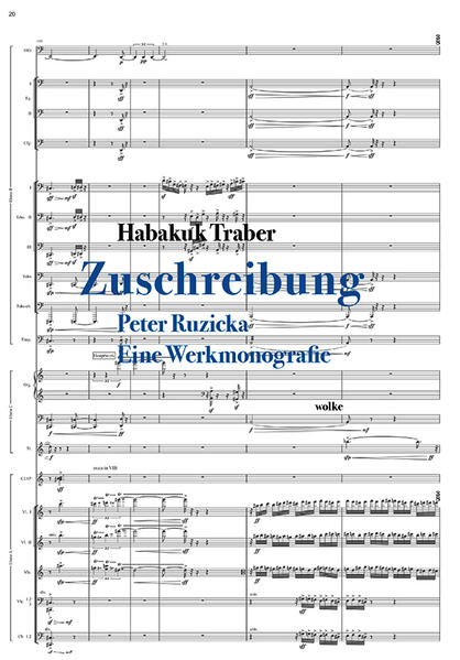 Produktbild: ZUSCHREIBUNG | Habakuk Traber