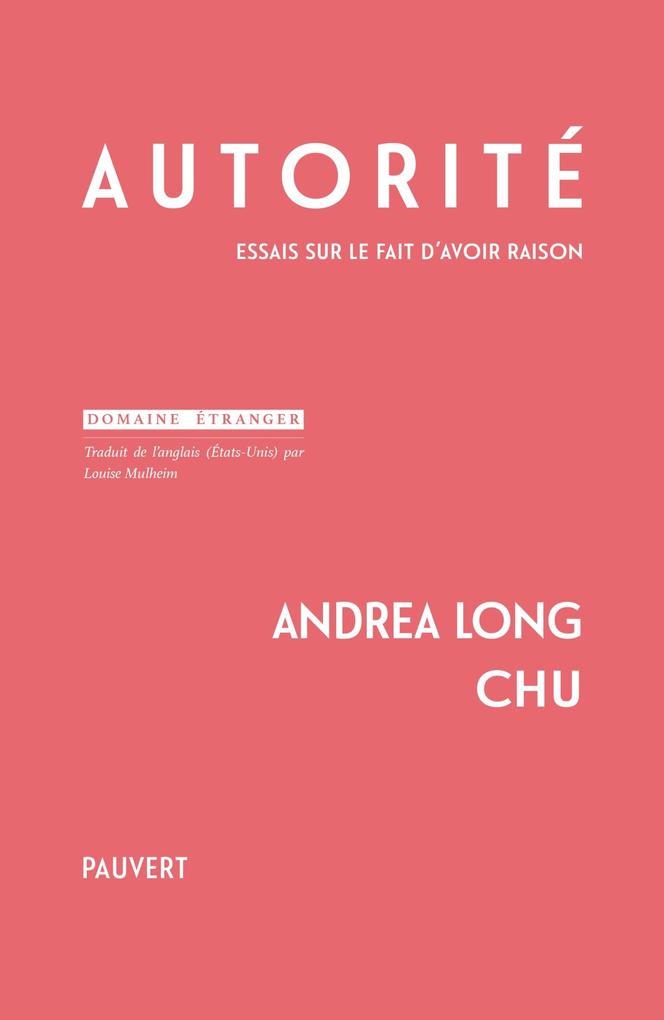 Produktbild: Autorité | Andrea Long Chu