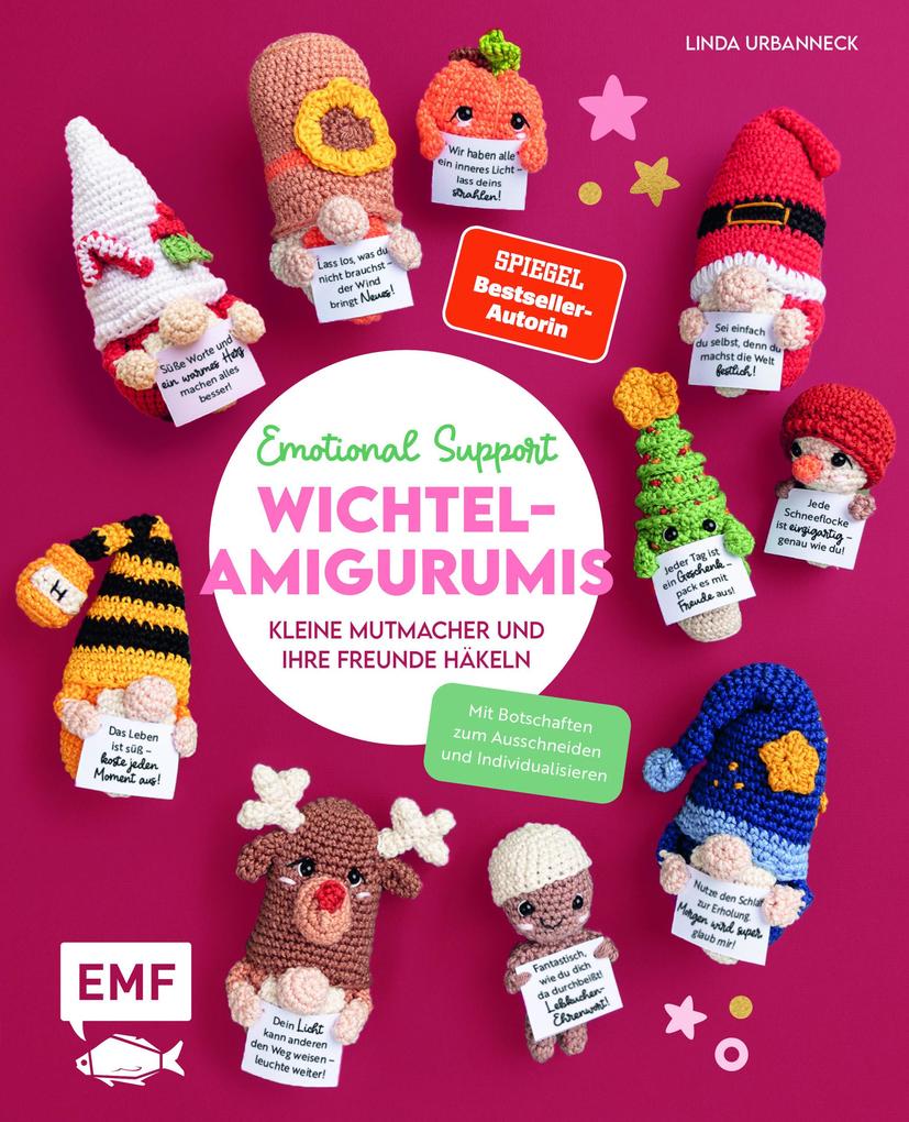 Produktbild: Emotional Support Wichtel-Amigurumis - Kleine Mutmacher und ihre Freunde häkeln | Linda Urbanneck