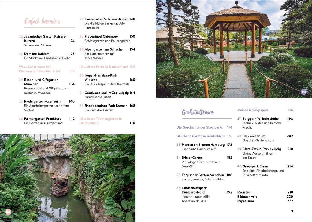 Weitere Ansicht: Gartenreisen - Botanische Gärten und Parks in Deutschland | Julia Schattauer-Pfitzner