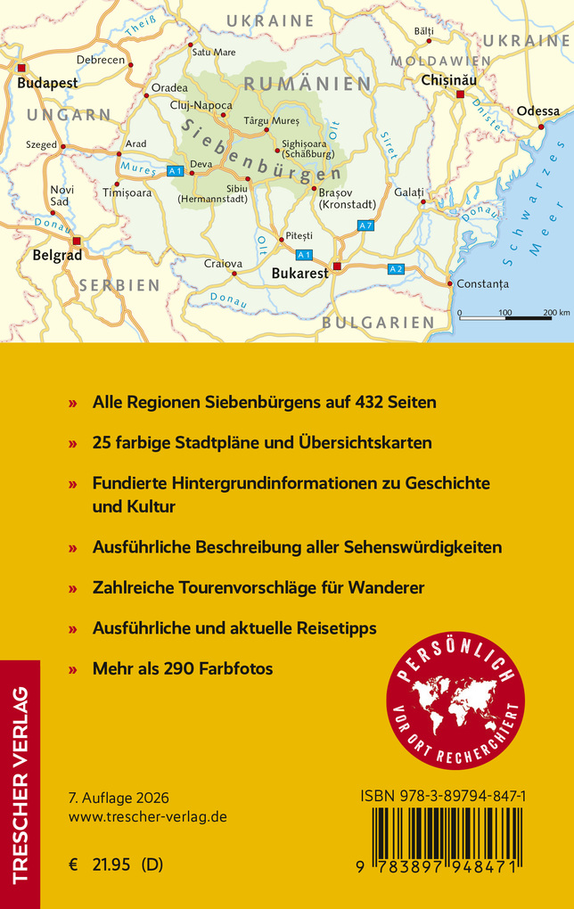 Weitere Ansicht: TRESCHER Reiseführer Siebenbürgen | Birgitta Gabriela Hannover Moser