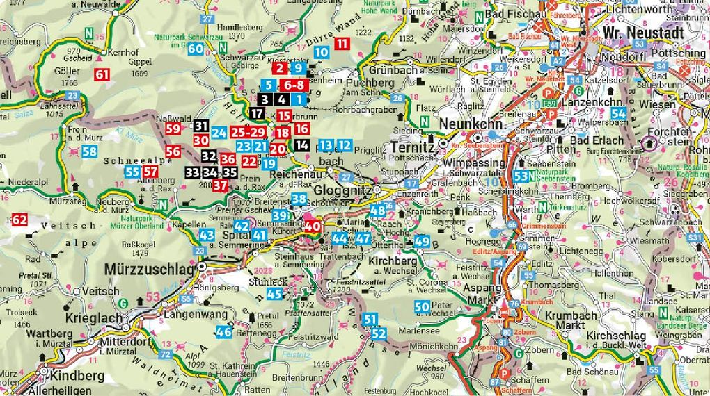 Weitere Ansicht: Wiener Hausberge - Süd: Schneeberg bis Wechsel, Rother Wanderführer | Franz Hauleitner, Rudolf Hauleitner