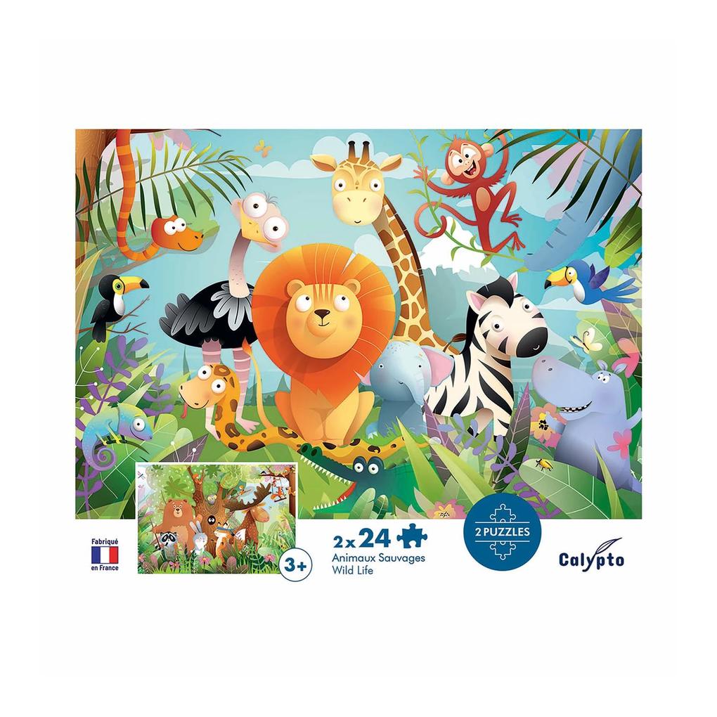 Weitere Ansicht: Tiere 2x24 Teile Puzzle