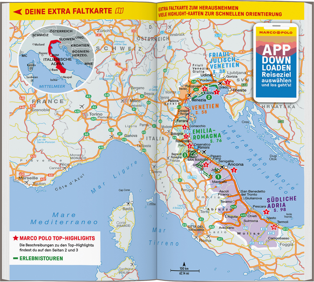 Weitere Ansicht: MARCO POLO Reiseführer Italienische Adria | Annette Krus-Bonazza, Bettina Dürr, Kirstin Hausen