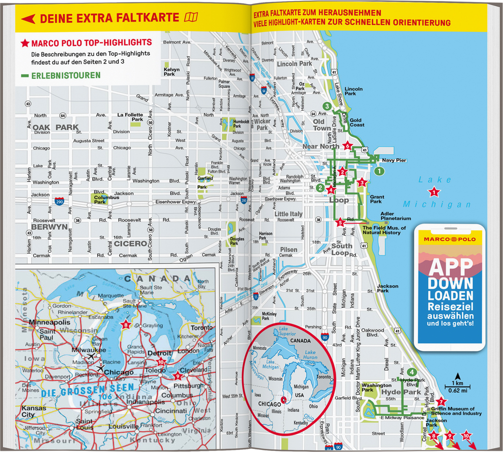 Weitere Ansicht: MARCO POLO Reiseführer Chicago und die Großen Seen | Thomas Jeier, Axel Pinck, Karl Teuschl