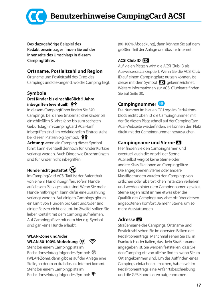 Weitere Ansicht: ACSI CampingCard & Stellplatzführer 2026