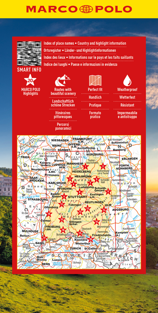 Weitere Ansicht: MARCO POLO Reisekarte Deutschland 11 Baden-Württemberg 1:225.000