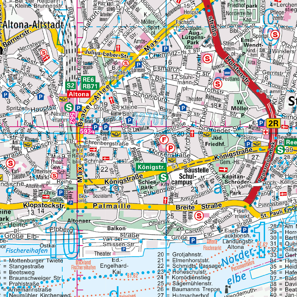 Weitere Ansicht: ADAC Stadtatlas Hamburg 1:20.000