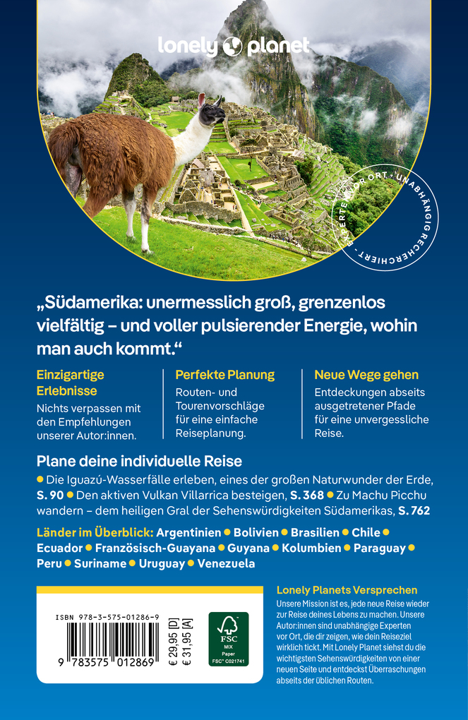Weitere Ansicht: LONELY PLANET Reiseführer Südamerika