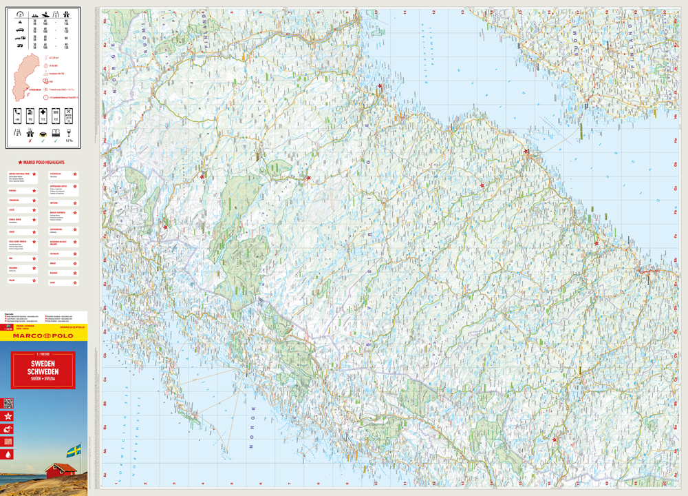 Weitere Ansicht: Sweden Marco Polo Map