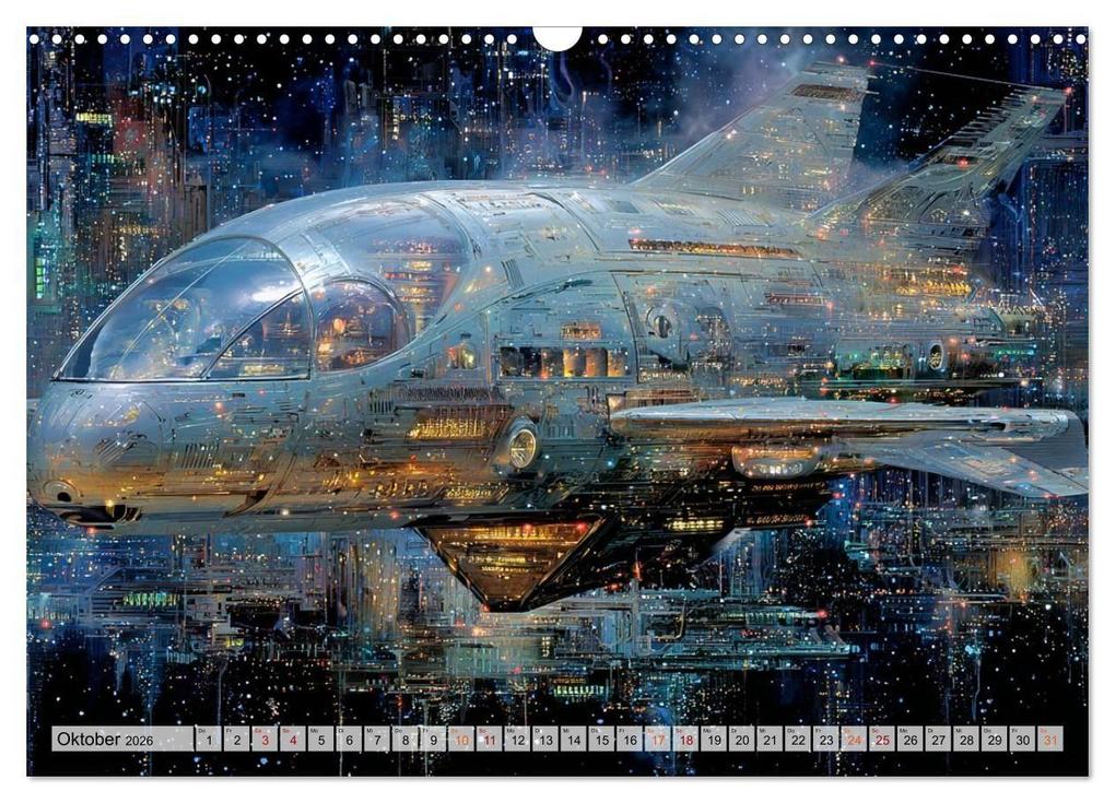 Weitere Ansicht: Fantasie Welten - Science Fiction (Wandkalender 2026 DIN A3 quer), CALVENDO Monatskalender | Dirk Meutzner, Calvendo
