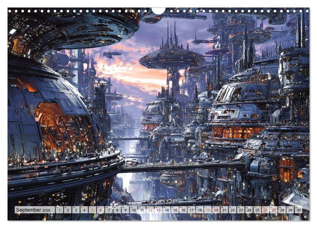 Weitere Ansicht: Fantasie Welten - Science Fiction (Wandkalender 2026 DIN A3 quer), CALVENDO Monatskalender | Dirk Meutzner, Calvendo