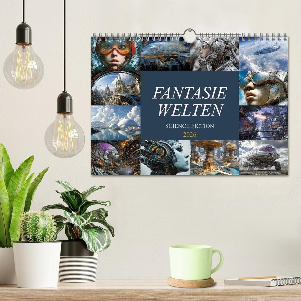 Weitere Ansicht: Fantasie Welten - Science Fiction (Wandkalender 2026 DIN A4 quer), CALVENDO Monatskalender | Dirk Meutzner, Calvendo