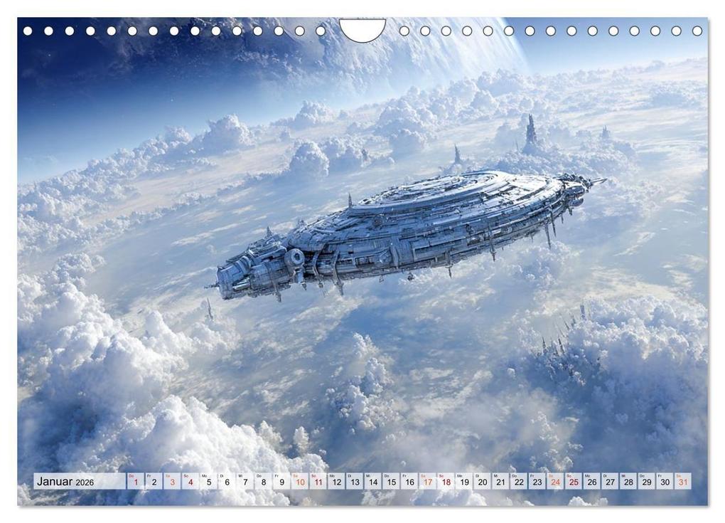 Weitere Ansicht: Fantasie Welten - Science Fiction (Wandkalender 2026 DIN A4 quer), CALVENDO Monatskalender | Dirk Meutzner, Calvendo