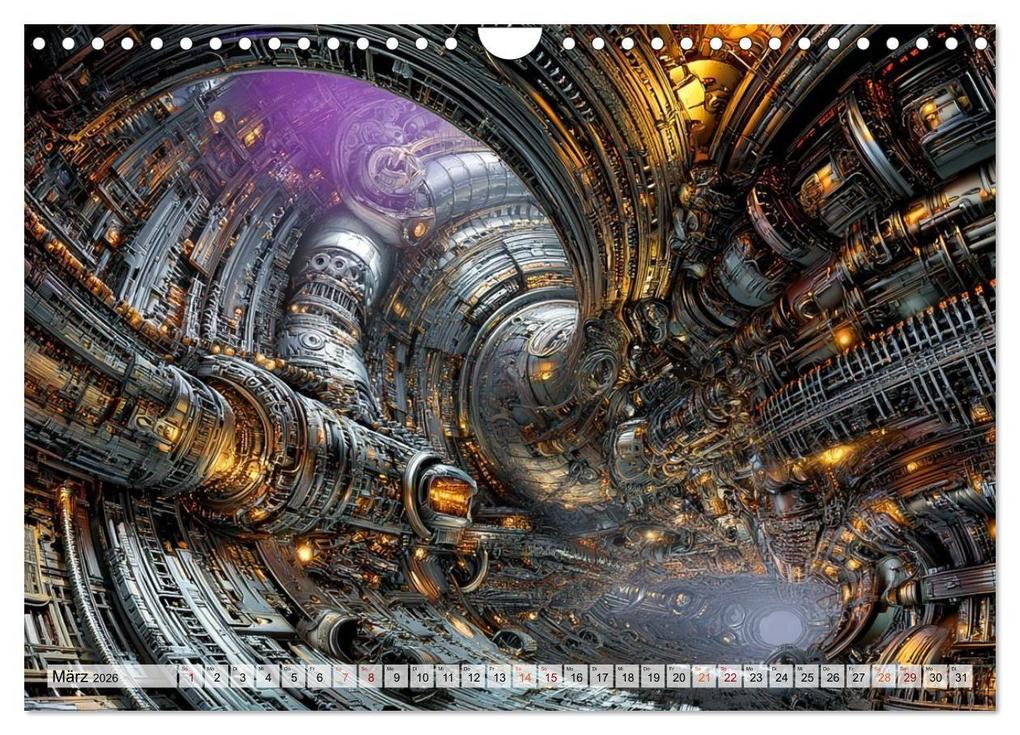 Weitere Ansicht: Fantasie Welten - Science Fiction (Wandkalender 2026 DIN A4 quer), CALVENDO Monatskalender | Dirk Meutzner, Calvendo