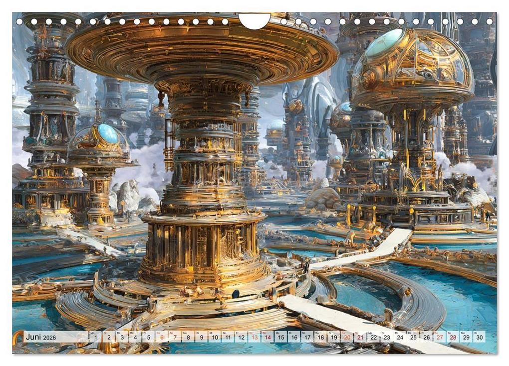Weitere Ansicht: Fantasie Welten - Science Fiction (Wandkalender 2026 DIN A4 quer), CALVENDO Monatskalender | Dirk Meutzner, Calvendo