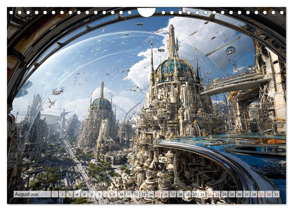 Weitere Ansicht: Fantasie Welten - Science Fiction (Wandkalender 2026 DIN A4 quer), CALVENDO Monatskalender | Dirk Meutzner, Calvendo