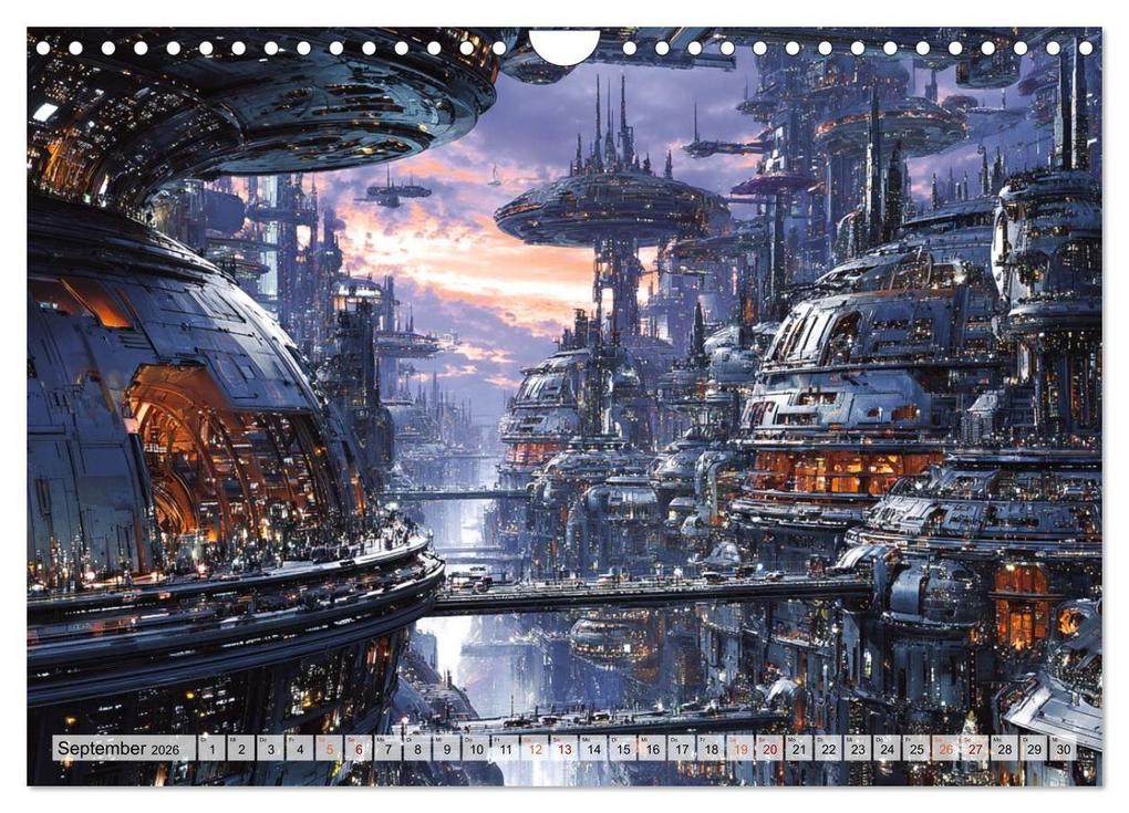 Weitere Ansicht: Fantasie Welten - Science Fiction (Wandkalender 2026 DIN A4 quer), CALVENDO Monatskalender | Dirk Meutzner, Calvendo