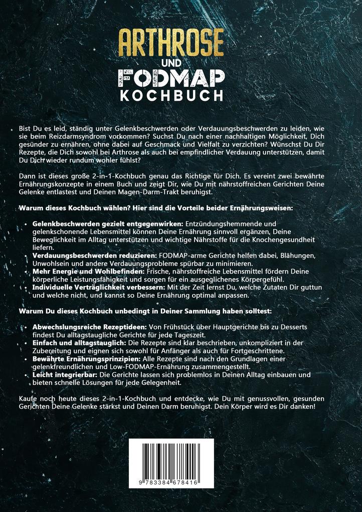 Weitere Ansicht: Arthrose und Fodmap Kochbuch | Carina Lehmann