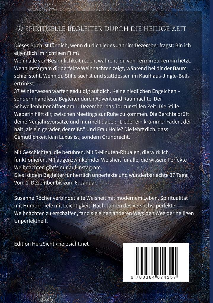 Weitere Ansicht: Winterwesen Titel: Der alternative Adventskalender für alle, die keine Lust auf perfekte Instagram-Weihnachten haben" | Susanne Röcher