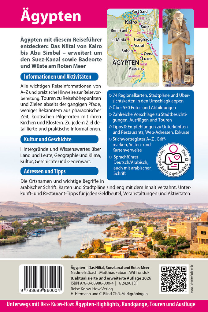 Weitere Ansicht: Reise Know-How Reiseführer Ägypten | Nadine Eßbach, Matthias Fabian, Wil Tondok
