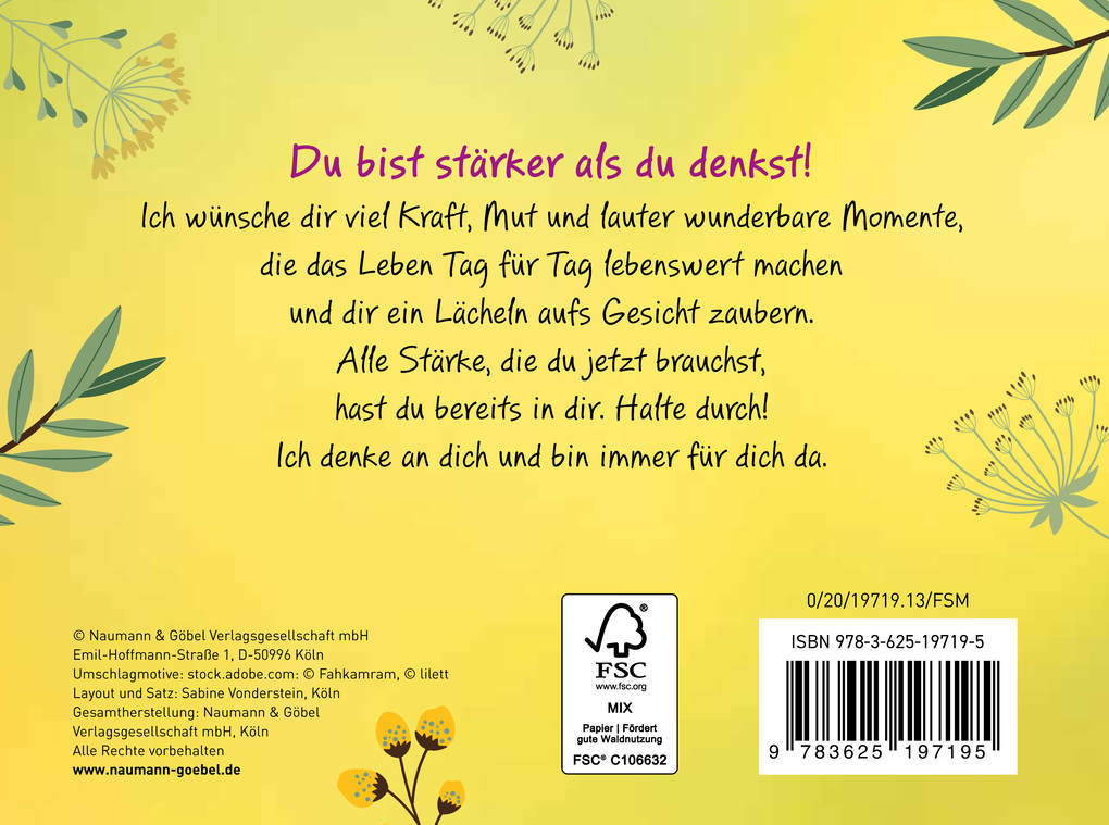 Weitere Ansicht: Ich wünsche dir Kraft für jeden Tag