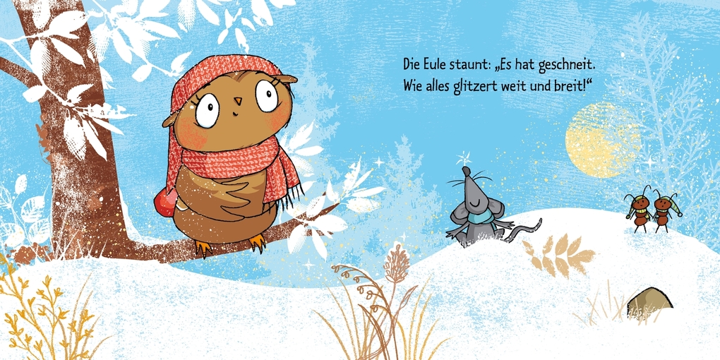 Weitere Ansicht: Die kleine Eule im Schnee | Susanne Weber