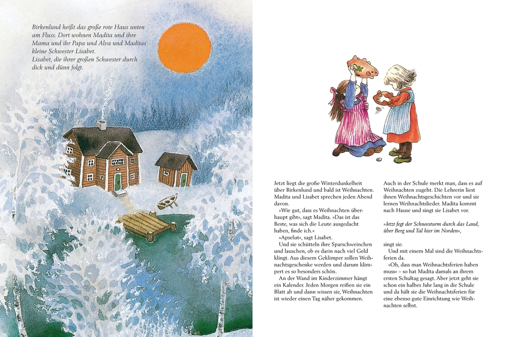 Weitere Ansicht: Wie gut, dass es Weihnachtsferien gibt, sagte Madita | Astrid Lindgren