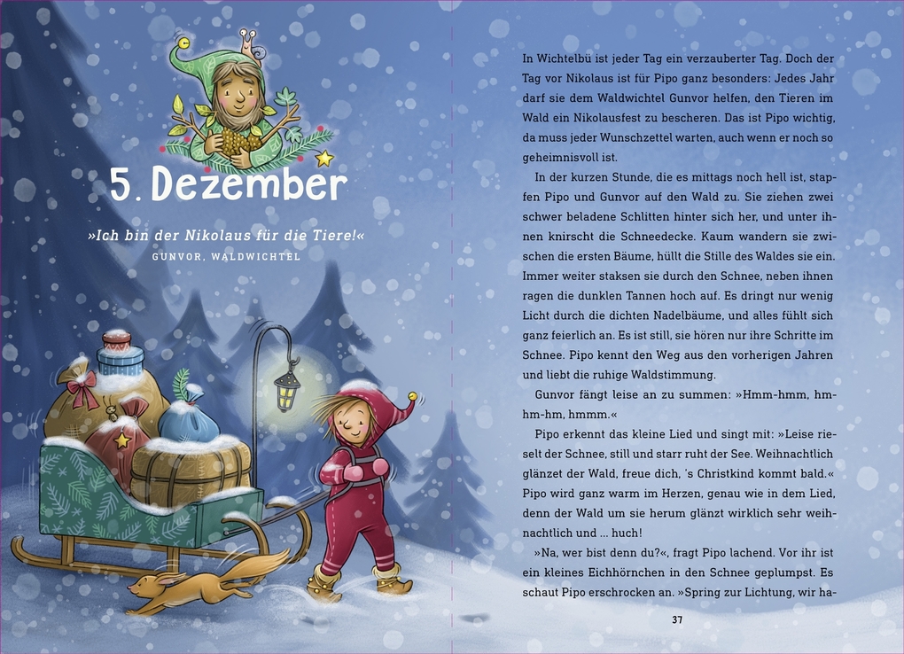 Weitere Ansicht: Weihnachten in Wichtelbü. Der geheimnisvolle Wunschzettel | Sandra Grimm