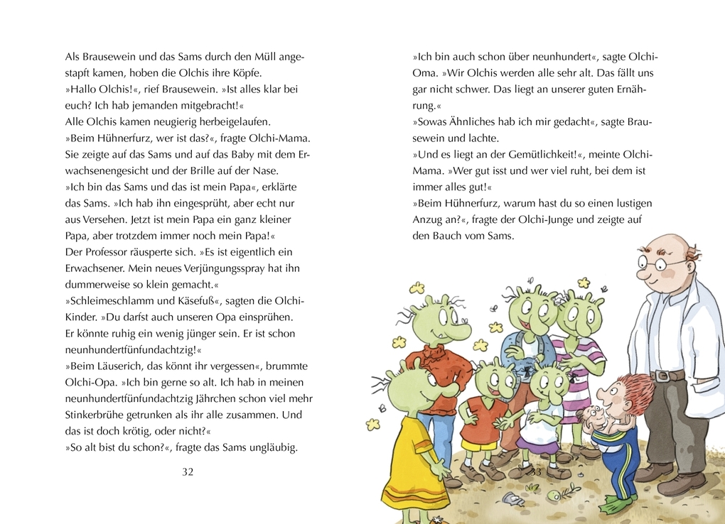 Weitere Ansicht: Die Olchis und das Sams. Die kaputte Wunschmaschine | Erhard Dietl, Paul Maar