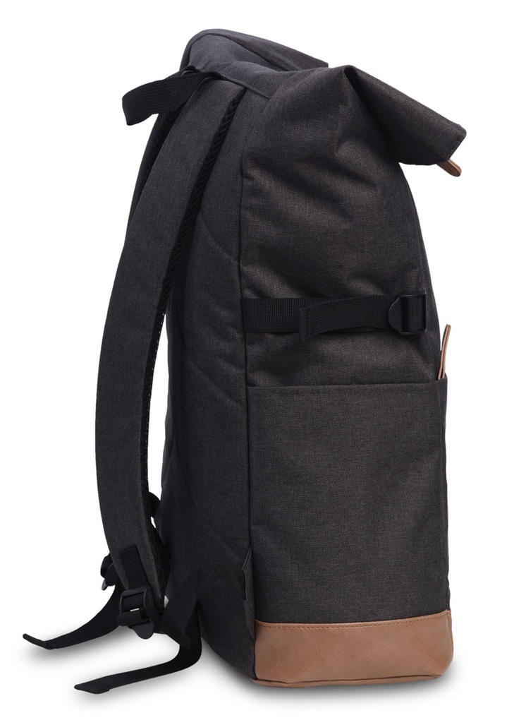 Weitere Ansicht: BESTWAY® Rucksack Campus Sytle, Rolltop, schwarz, variabel von 19 bis 25 Litern