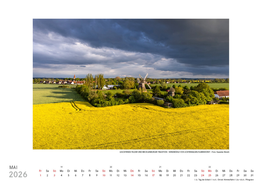 Weitere Ansicht: Kalender Mecklenburg-Vorpommern 2026