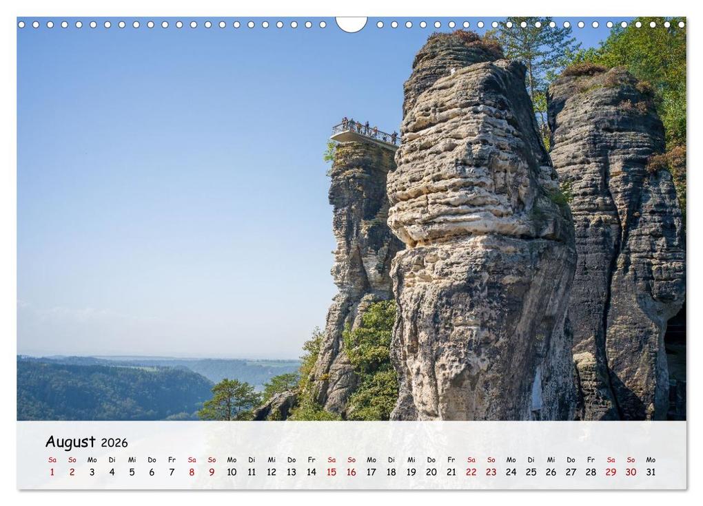 Weitere Ansicht: Sächsische Schweiz - Beeindruckende Felsen und unberührte Natur (Wandkalender 2026 DIN A3 quer), CALVENDO Monatskalender | Thomas Bugdoll, Calvendo