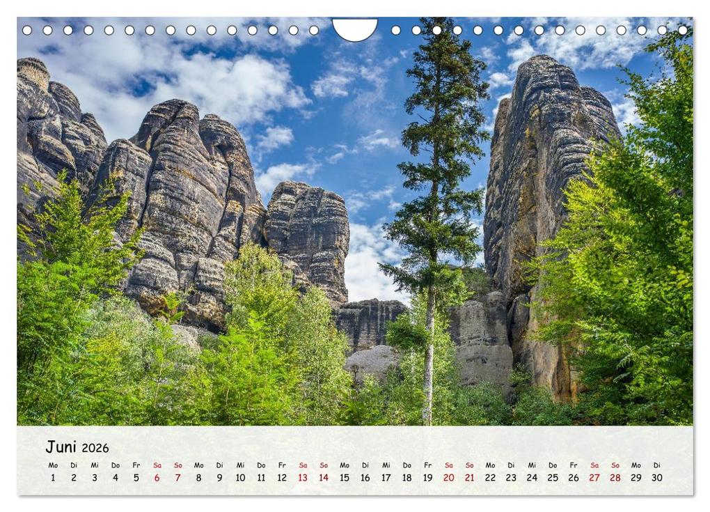 Weitere Ansicht: Sächsische Schweiz - Beeindruckende Felsen und unberührte Natur (Wandkalender 2026 DIN A4 quer), CALVENDO Monatskalender | Thomas Bugdoll, Calvendo