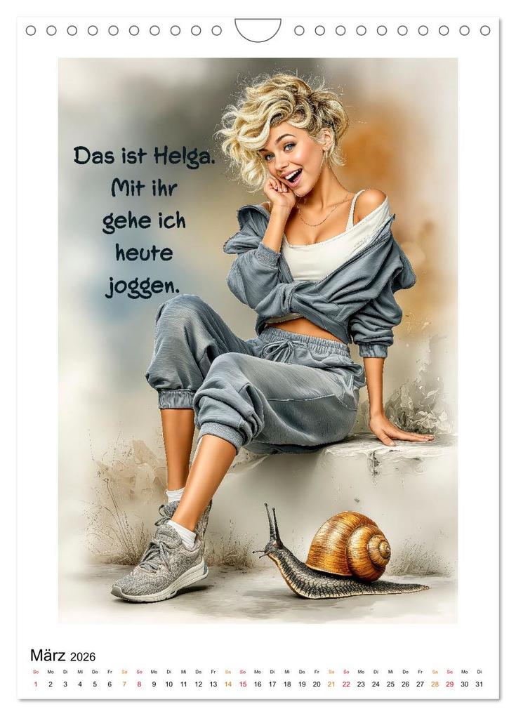 Weitere Ansicht: FRAU.PUNKT. (Wandkalender 2026 DIN A4 hoch), CALVENDO Monatskalender | Roder Roder, Calvendo, Roder