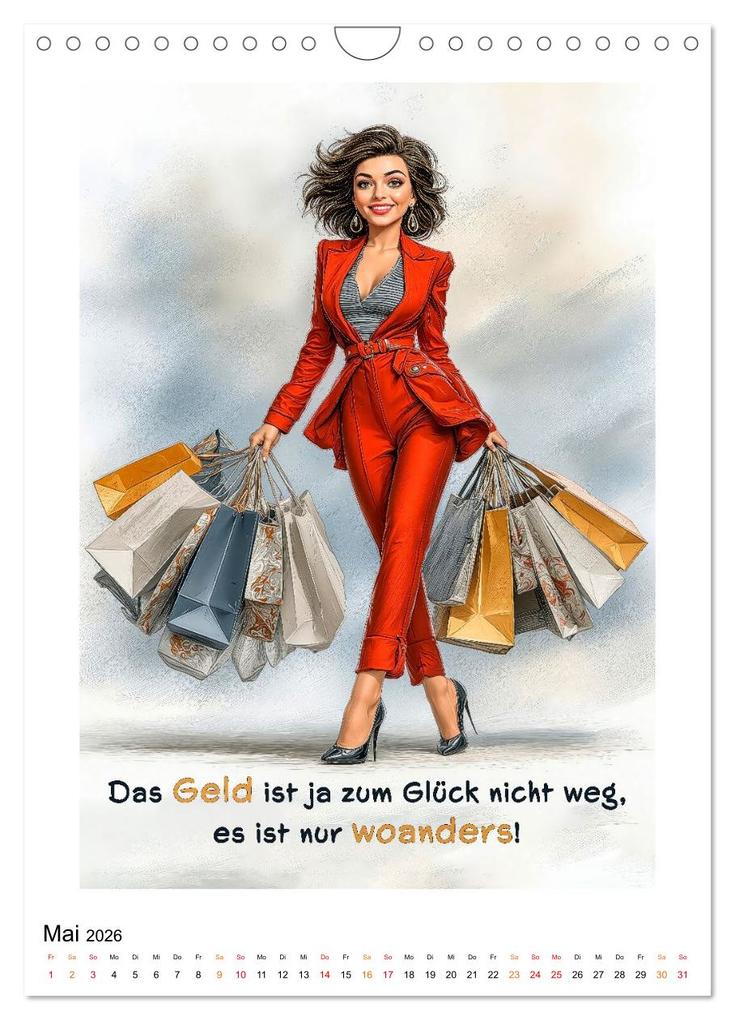 Weitere Ansicht: FRAU.PUNKT. (Wandkalender 2026 DIN A4 hoch), CALVENDO Monatskalender | Roder Roder, Calvendo, Roder