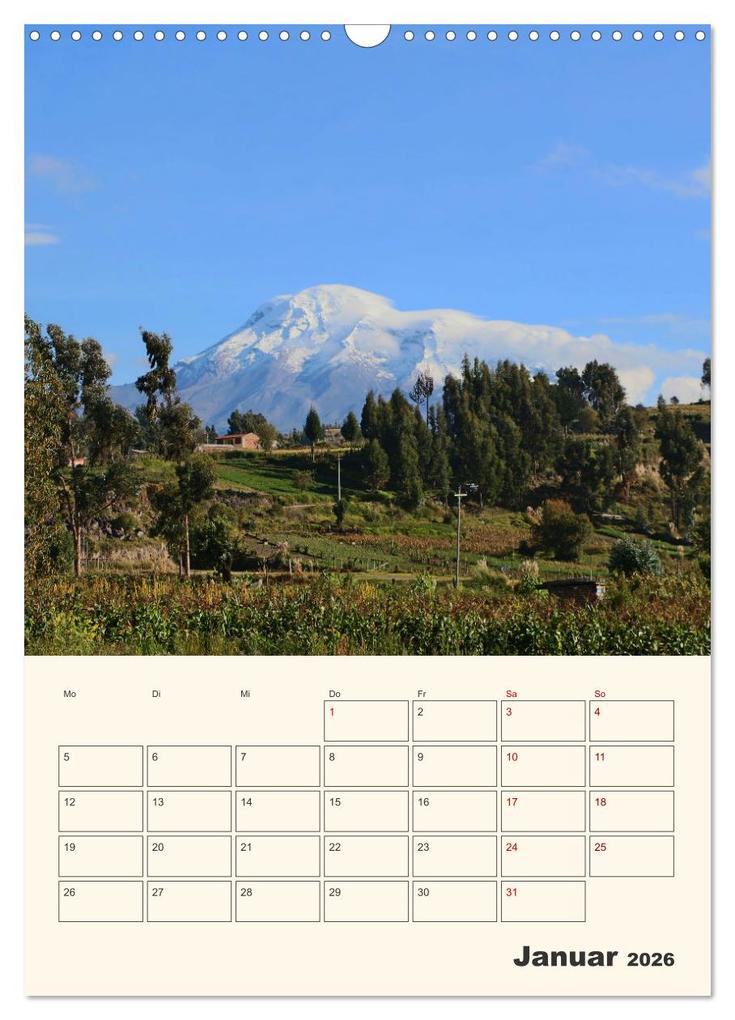 Weitere Ansicht: Ecuador - Terminplaner (Wandkalender 2026 DIN A3 hoch), CALVENDO Monatskalender | Denise Graupner, Calvendo