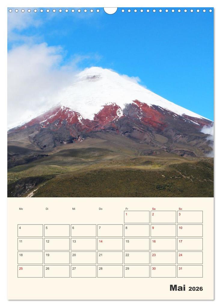 Weitere Ansicht: Ecuador - Terminplaner (Wandkalender 2026 DIN A3 hoch), CALVENDO Monatskalender | Denise Graupner, Calvendo