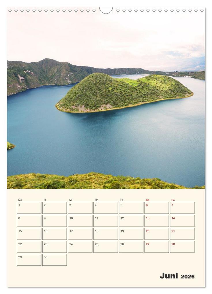 Weitere Ansicht: Ecuador - Terminplaner (Wandkalender 2026 DIN A3 hoch), CALVENDO Monatskalender | Denise Graupner, Calvendo