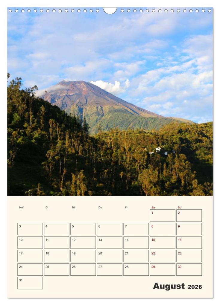 Weitere Ansicht: Ecuador - Terminplaner (Wandkalender 2026 DIN A3 hoch), CALVENDO Monatskalender | Denise Graupner, Calvendo
